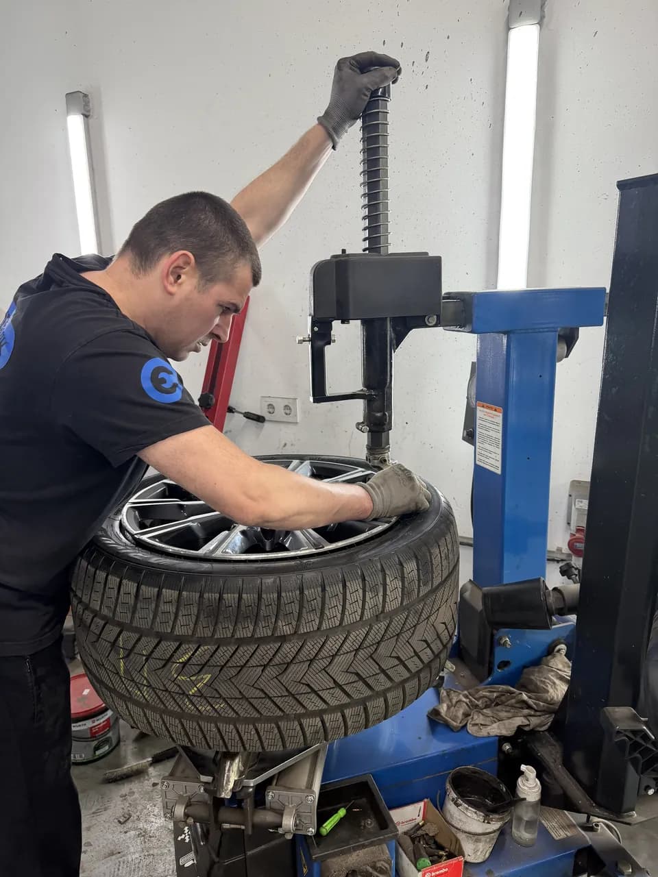 BMW — mechanic at work at eMechaniq car service, Kyiv