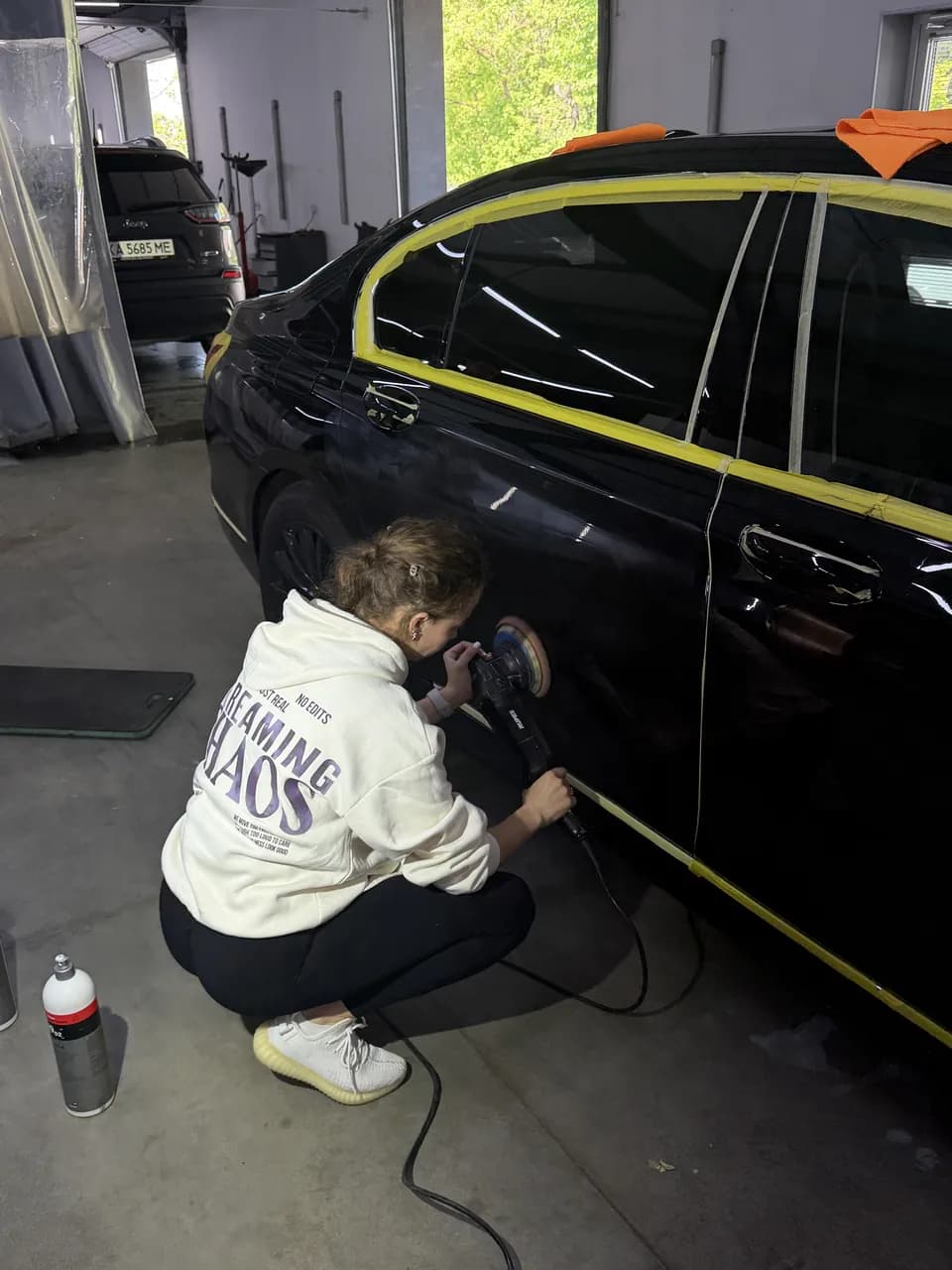 BMW 5 Series — detailing and polishing at eMechaniq car service, Kyiv