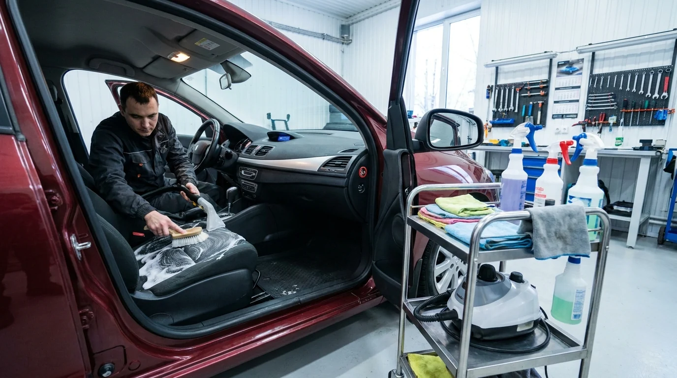 Хімчистка салону — автосервіс єМеханік, Київ